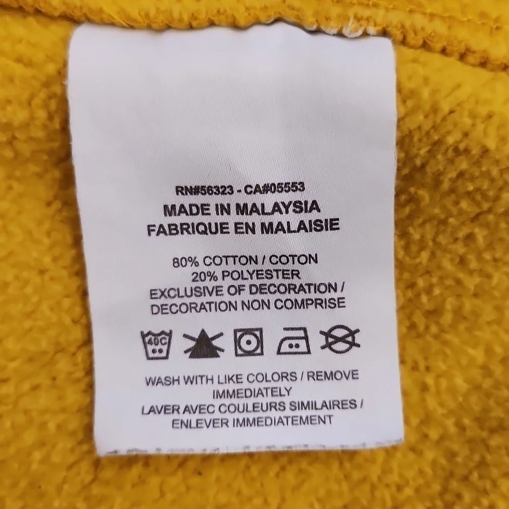 Nike Yellow With White Embroidered Logo Sweatshirt